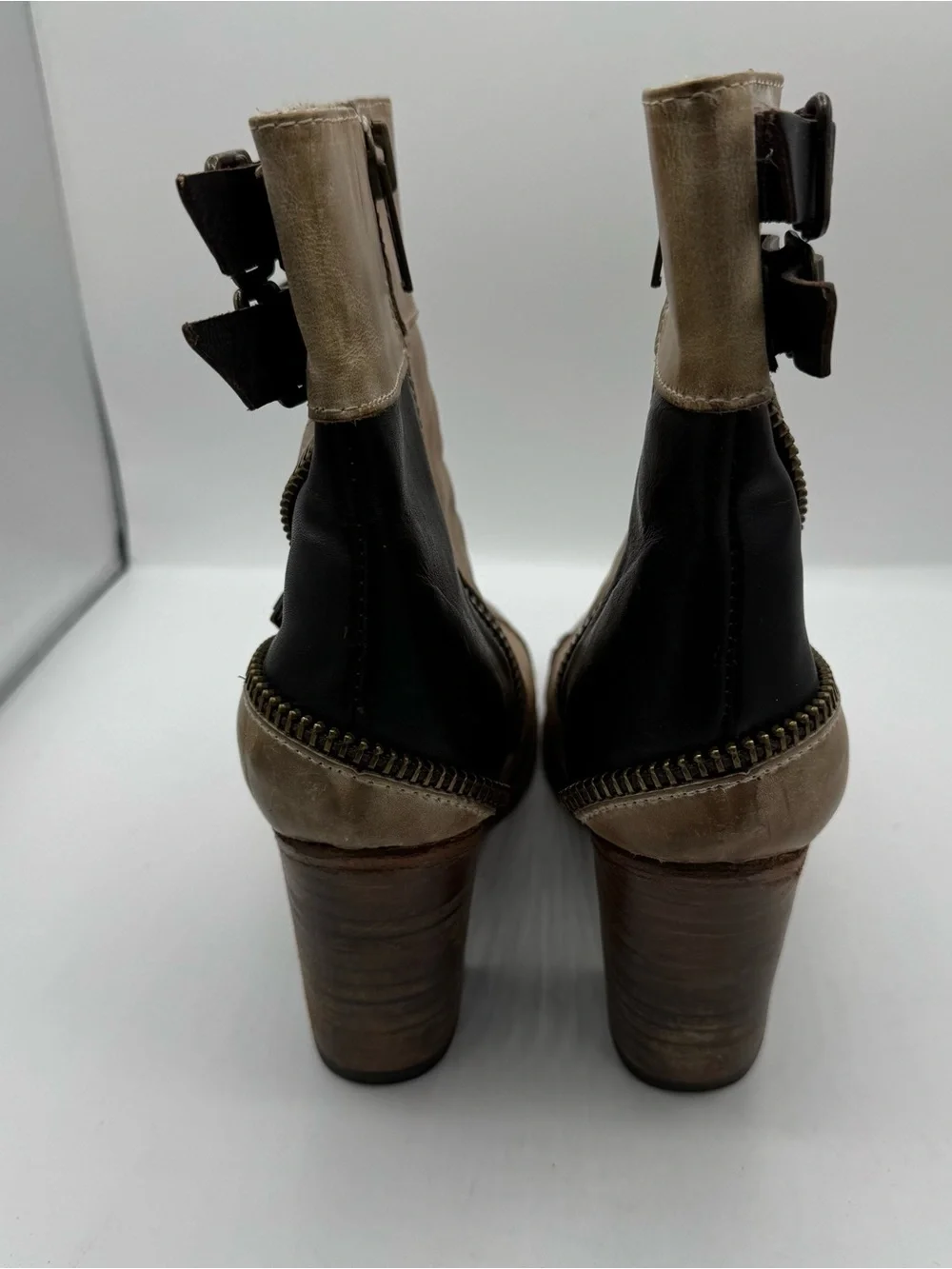 Freebird by Steven Dalton Bohemian Steampunk Zipper & Buckle Accents Bootie 11